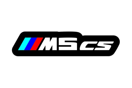 BMW ///M5 cs (type 1) LED grille badge — Standard lighting on white background