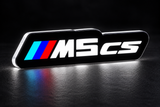 BMW ///M5 cs (type 1) LED grille badge with lighting at night
