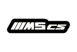 BMW ///M5 cs (type 2) LED grille badge — White lighting on white background