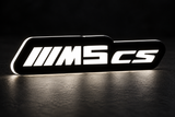 BMW ///M5 cs (type 2) LED grille badge with lighting at night