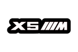 BMW X5 ///M (type 2) LED grille badge — White lighting on white background