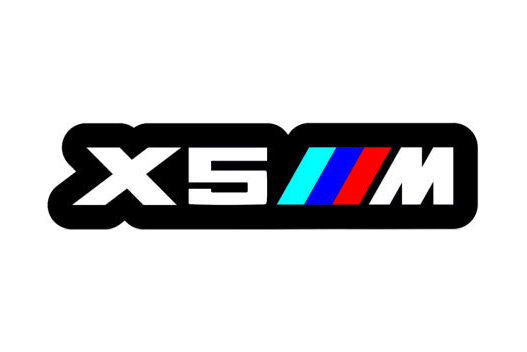 BMW X5 ///M (type 1) LED grille badge — Standard lighting on white background