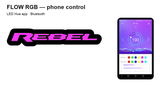 Dodge Rebel LED Grille Badge — FLOW RGB controlled using LED Hue via Bluetooth