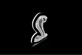 Ford Mustang Snake LED Grille Badge illuminated at night