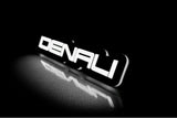 GMC Denali LED grille badge with lighting at night