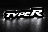 Honda TypeR (Var. 2) LED grille badge with lighting at night