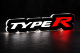 Honda TypeR (Var. 1) LED grille badge with lighting at night