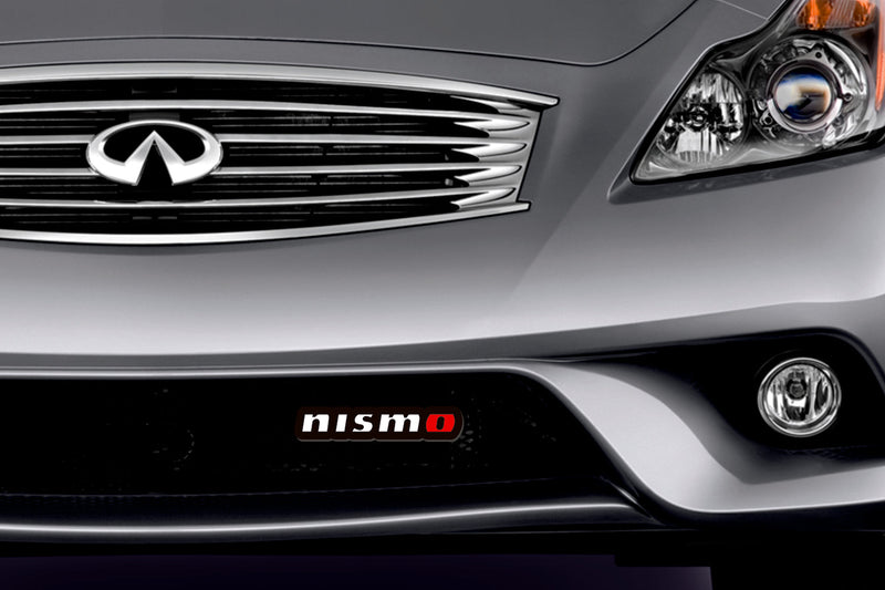 Nissan Nismo Type 1 LED Grille Badge on a grille