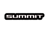 Jeep Summit LED Grille Badge — White lighting on white background
