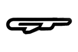 Kia KIA GT LED grille badge — White lighting on white background