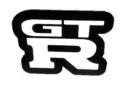 Nissan GT-R Type 2 LED Grille Badge — White lighting on white background
