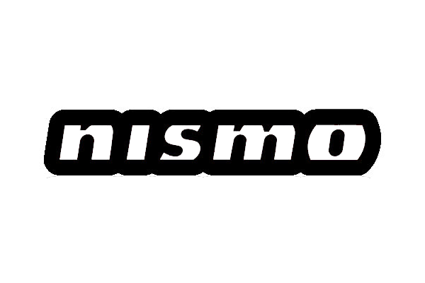 Nissan Nismo Type 2 LED Grille Badge — White lighting on white background