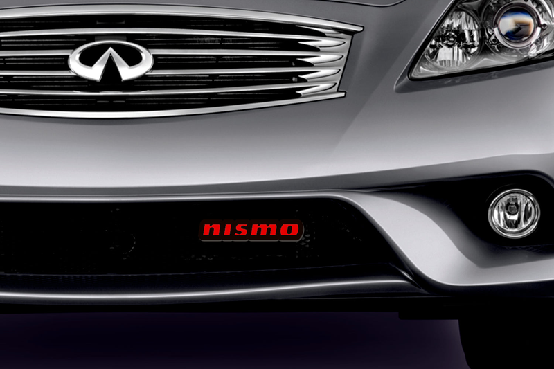 Nissan Nismo Type 2 LED Grille Badge illuminated at night