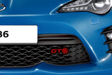 Toyota GT86 LED Grille Badge installed on a grille