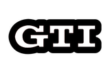 Volkswagen GTI LED grille badge — White lighting on white background
