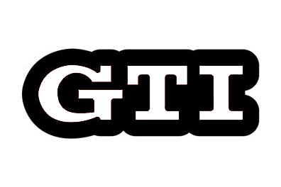 Volkswagen GTI LED grille badge — White lighting on white background