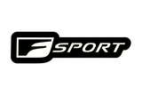 Lexus F Sport (type 1) LED grille badge — White lighting on white background