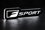 Lexus F Sport (type 1) LED grille badge with lighting at night