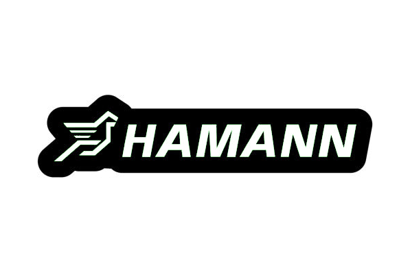 BMW Hamann LED grille badge — White lighting on white background