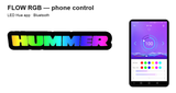 Hummer Hummer FLOW RGB lighting controlled using LED Hue via Bluetooth