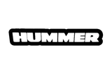 Hummer Hummer LED grille badge — White lighting on white background