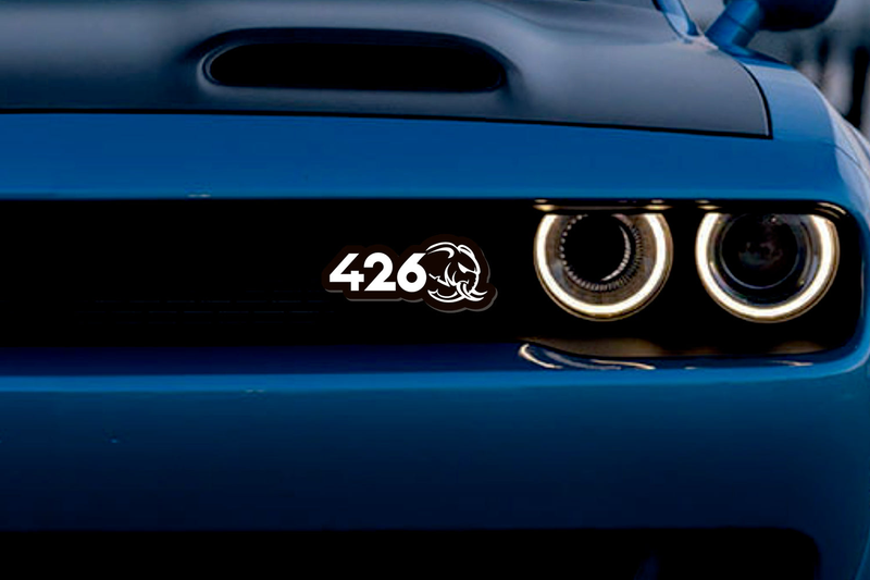 Chrysler 426 Hellephant LED Grille Badge illuminated at night