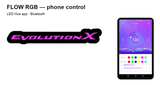 Mitsubishi Evolution X LED Grille Badge — FLOW RGB controlled using LED Hue via Bluetooth