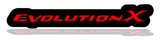 Mitsubishi Evolution X LED Grille Badge illuminated at night