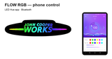 Mini John Cooper Works FLOW RGB lighting controlled using LED Hue via Bluetooth