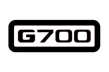 Mercedes G700 Type 2 LED grille badge — White on white background, without reflection
