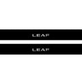Nissan Leaf II 2017+ Illuminated Matte Sill Plates with logo Leaf Nissan Led Door Sills PRO opdesign