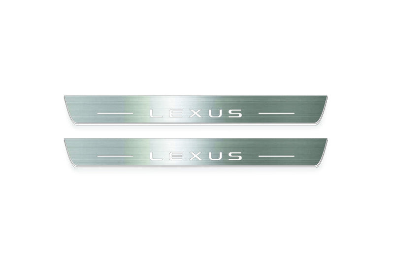 Lexus GX III J310 2024+ Stainless Steel LED Door Sills – Lexus Logo