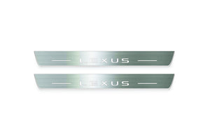 Lexus GX III J310 2024+ Stainless Steel LED Door Sills – Lexus Logo