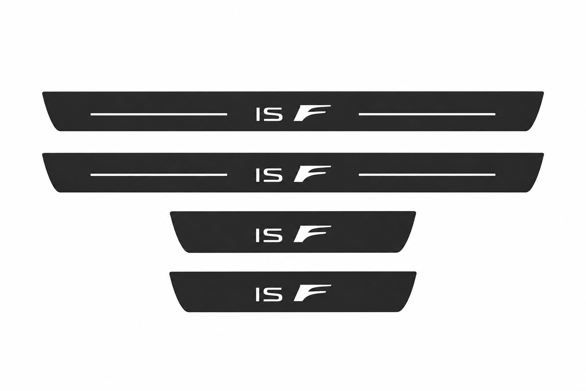 Lexus IS Sedan XE30 Matte PRO LED door sills with IS F design