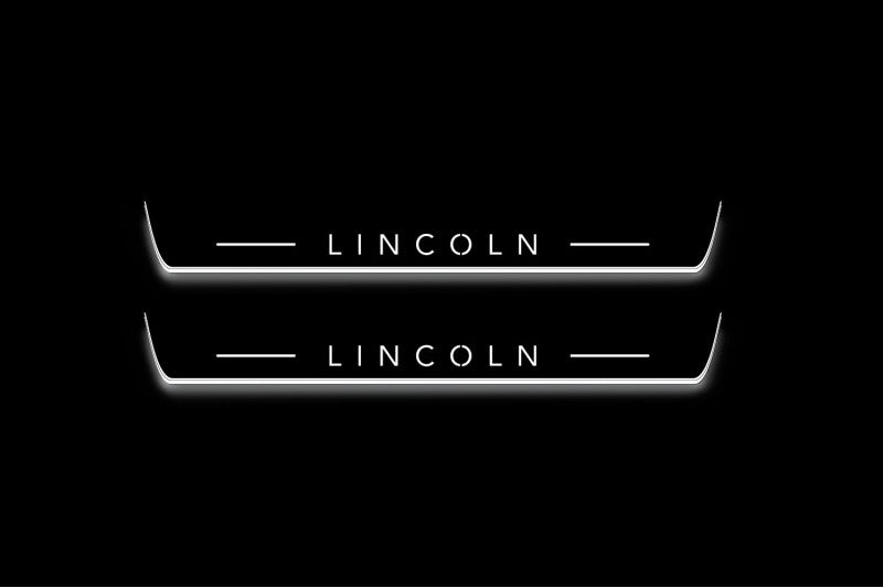 Lincoln MKX II CD539 Stainless Steel LED Door Sills – Lincoln Logo