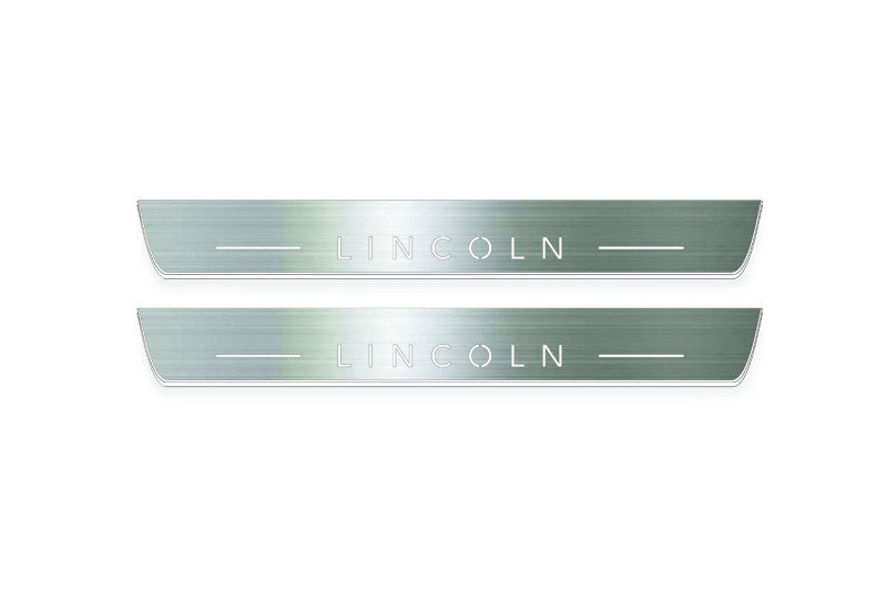 Lincoln MKX II CD539 Stainless Steel LED Door Sills – Lincoln Logo