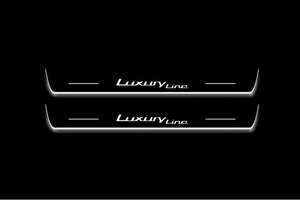 BMW 3 G20 2019+ LED Door Sills Illuminated Scuff Luxury Line Logo Stainless Steel Entry Guards