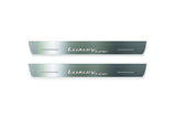 BMW 3 G20 2019+ LED door sill plates stainless steel with Luxury Line logo