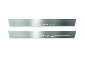 BMW 5 F10 2009-2017 LED Door Sills Illuminated Scuff Luxury Line Logo Stainless Steel Entry Guards