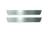 LED door sill plates BMW 5 G30 2017+ stainless steel with Luxury Line logo