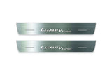 stainless steel door sill plates for BMW 5 G60 2023+ with Luxury Line logo