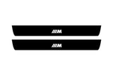 stainless steel illuminated door sill protectors with BMW X3 G01 2018+ with ///M logo