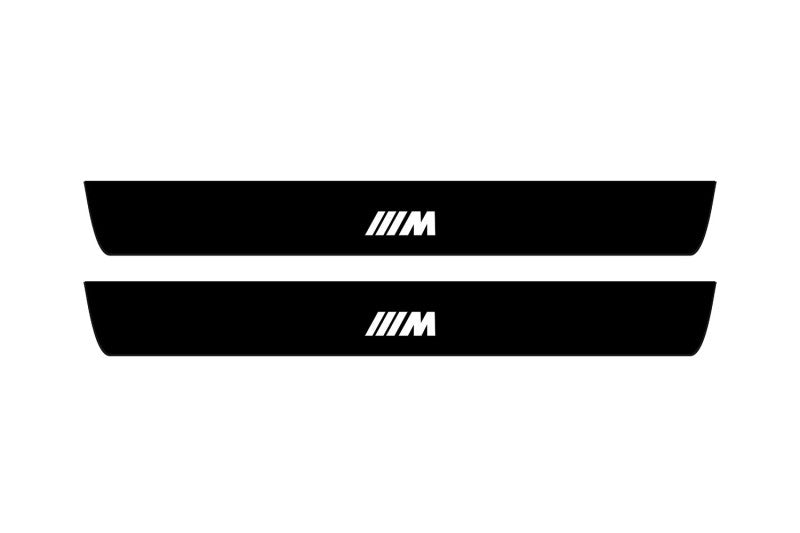 stainless steel illuminated door sill protectors with BMW X3 G01 2018+ with ///M logo