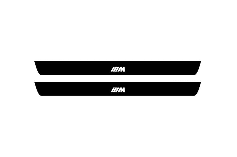 BMW X5 F15 2013-2018 Illuminated Matte Sill Plates with logo ///M BMW Led Door Sills PRO opdesign