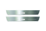 BMW 5 G30 2017+ LED door sill plates stainless steel with M logo