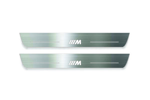 BMW 5 G30 2017-2023 LED Door Sills Illuminated Scuff M Logo Stainless Steel Entry Guards Door Sills Decoin
