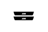 stainless steel illuminated door sill protectors with BMW X5 G05 2019+ with ///M logo