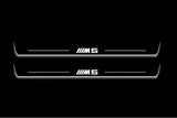 stainless steel door sill plates for BMW 5 E34 1987+ with M5 logo