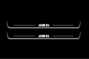 BMW 5 E34 1987-1996 LED Door Sills Illuminated Scuff M5 Logo Stainless Steel Entry Guards