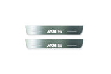 stainless steel LED door sill plates for BMW 5 E34 1987+ with M5 logo